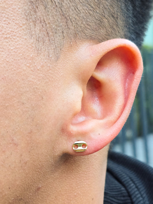 Aros Topo Gucci 7MM Oro Laminado 18k