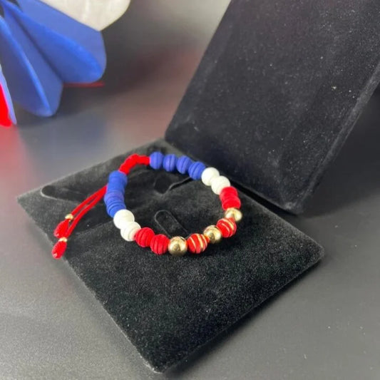 Brazalete Chile Multi-color Oro Laminado 18k