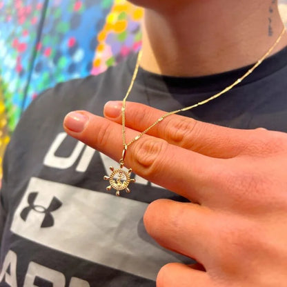 Cadena Cubana Con Destellos Oro Laminado 18k