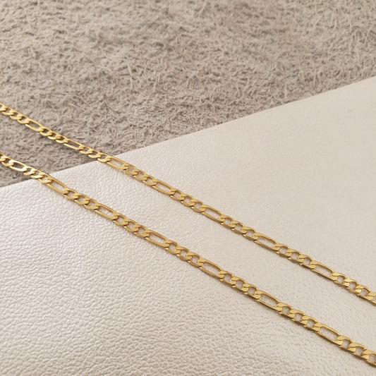 Cadena Tejido Cartier Clásica Semi Delgada Oro Laminado 18k