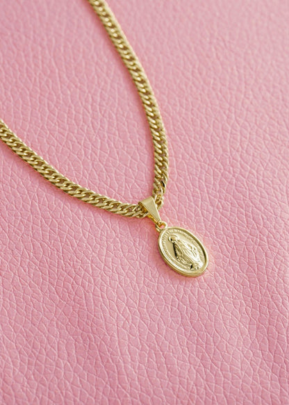 Cadena Cubana Continua Oro Laminado 18k