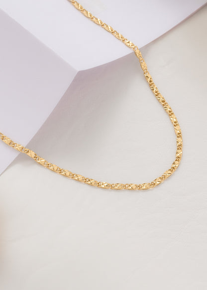 Cadena Destellos Oro Laminado 18k