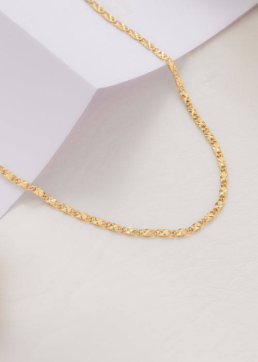 Cadena Destellos Oro Laminado 18k