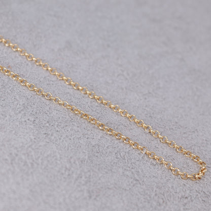 Cadena Tejido Rolo Oro Laminado 18k