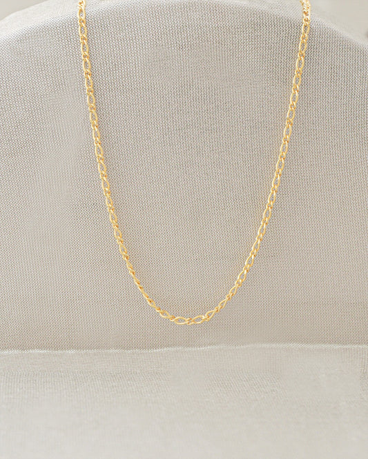 Cadena Tejido 1×1 Oro Laminado 18k