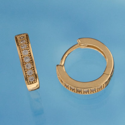 Aros Candonga Ed Esp 1.2cm Oro Laminado 18k