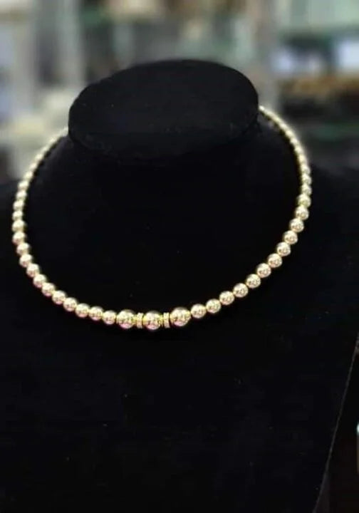 Gargantilla Circonias Oro Laminado 18k
