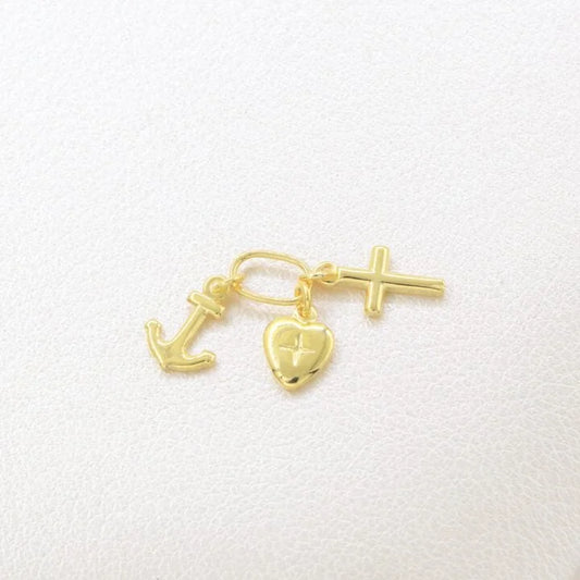Colgante Tres Gracias Oro Laminado 18k
