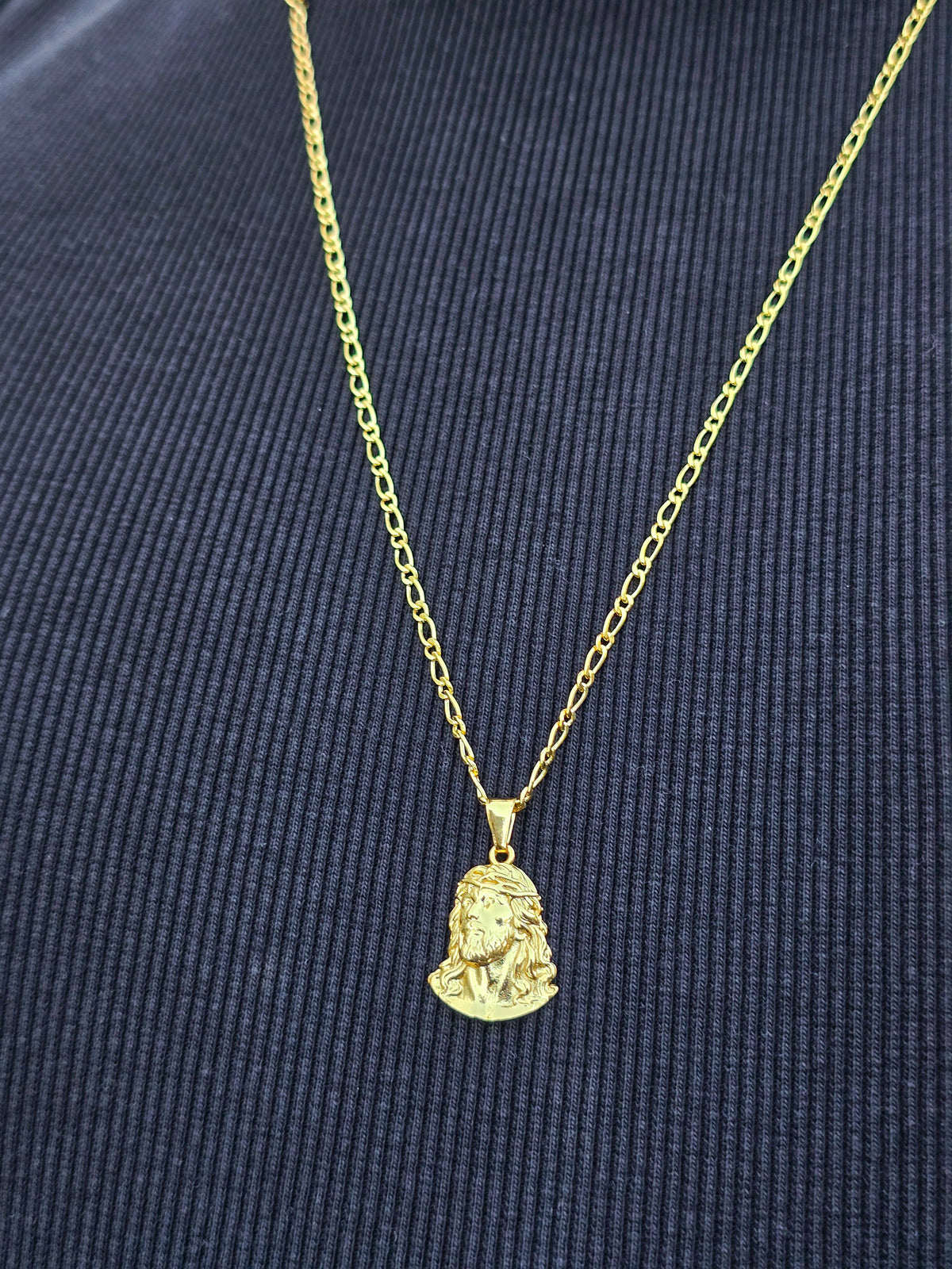 Colgante Divino Rostro 2.3cm Oro Laminado 18k