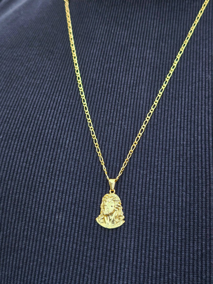 Colgante Divino Rostro 2.3cm Oro Laminado 18k