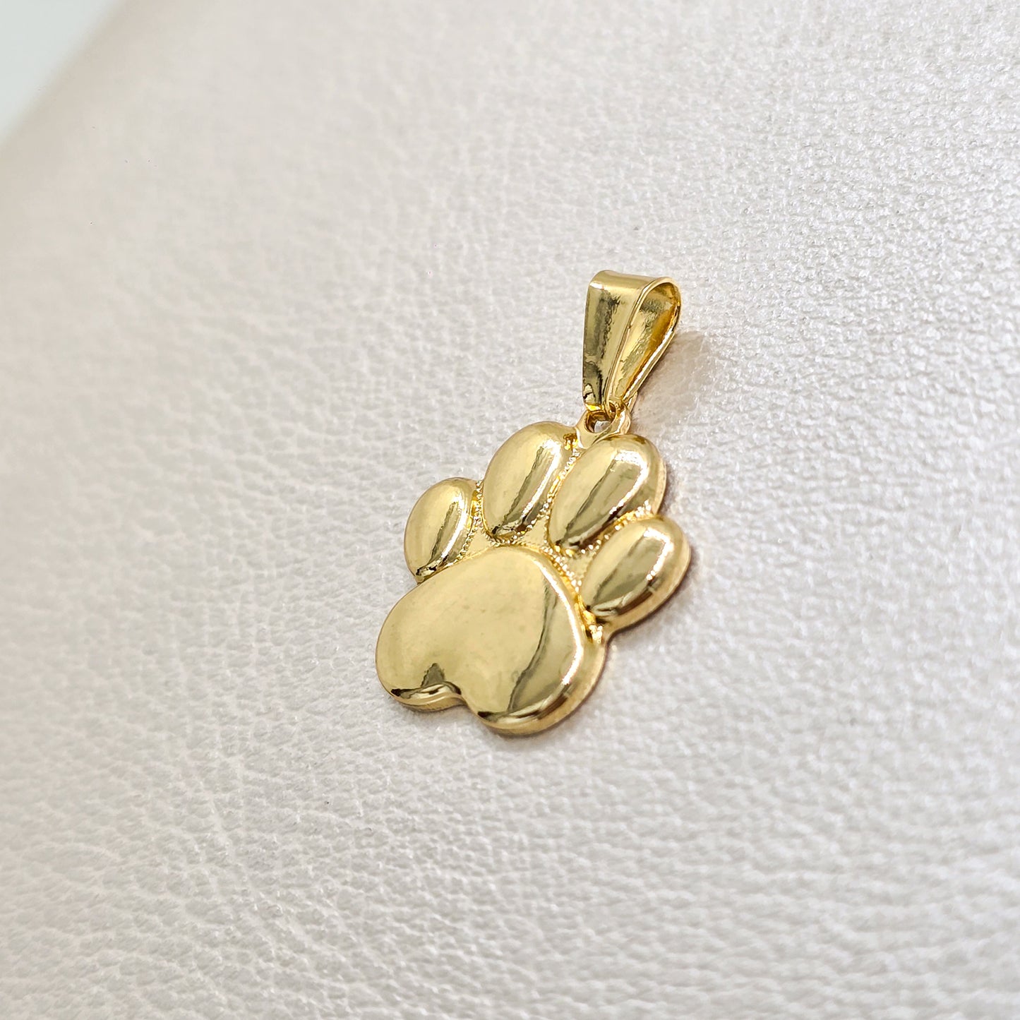 Colgante Huella Perro Oro Laminado 18k