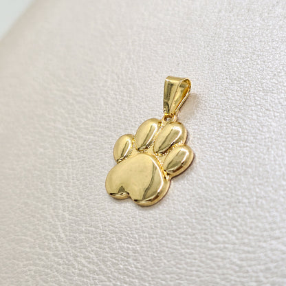 Colgante Huella Perro Oro Laminado 18k