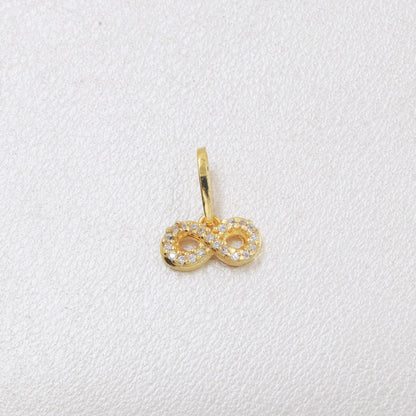 Colgante Infinito Con Circonias Oro Laminado 18k