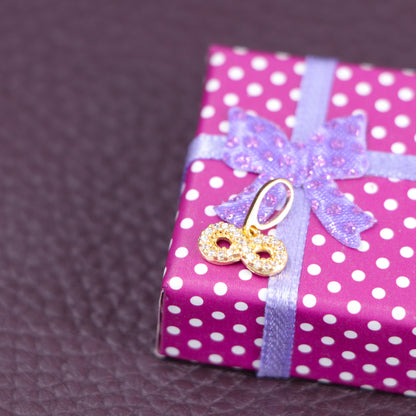 Colgante Infinito Con Circonias Oro Laminado 18k