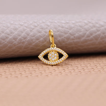 Colgante Ojo Turco En Oro Laminado 18k