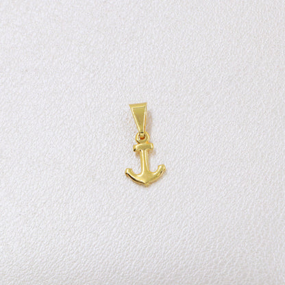 Colgante Ancla Mini Oro Laminado 18k