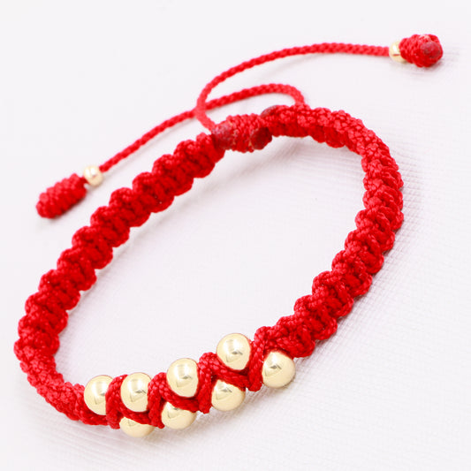 Brazalete Dos Colores, Un Amor Oro Laminado 18K