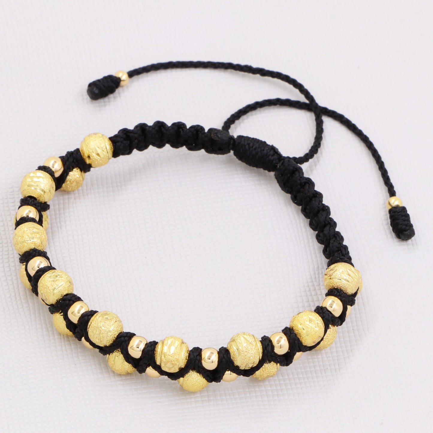 Manilla Cruzada Diamantada Oro Laminado 18k