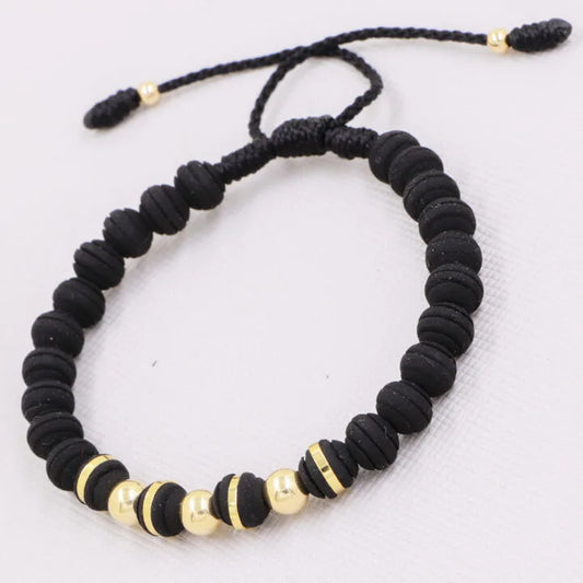 Brazalete Rojo Balín Oro Laminado 18k