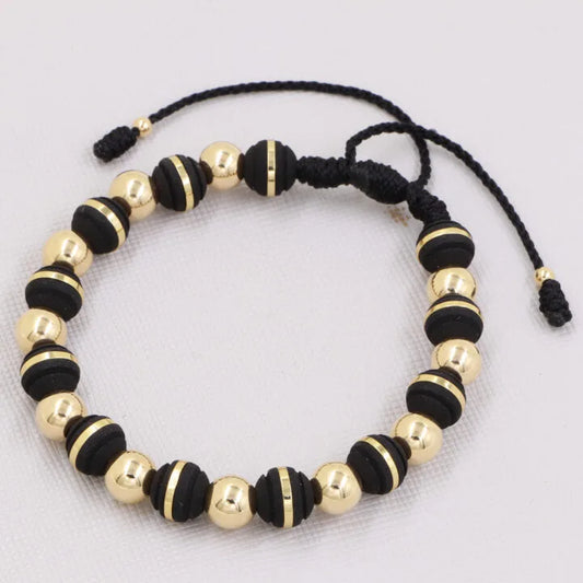 Brazalete Anillado Oro Laminado 18k