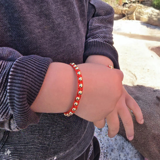Brazalete Tejido KIDS En Oro Laminado 18k
