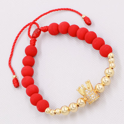 Brazalete Adulto Herraje De Corona Oro Laminado 18k