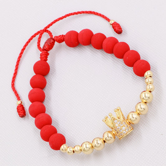 Brazalete Adulto Herraje De Corona Oro Laminado 18k