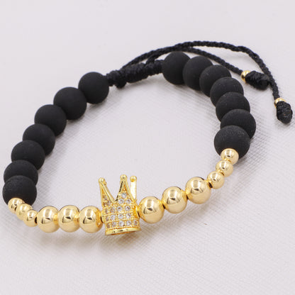 Brazalete Adulto Herraje De Corona Oro Laminado 18k