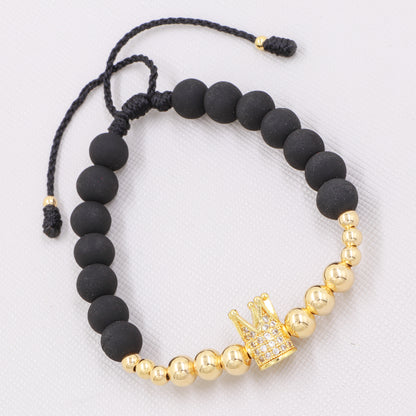 Brazalete Adulto Herraje De Corona Oro Laminado 18k