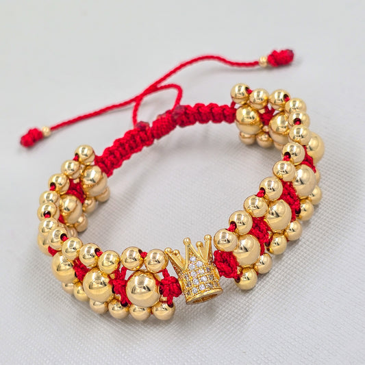 Brazalete Corona Shiny En Oro Laminado 18k