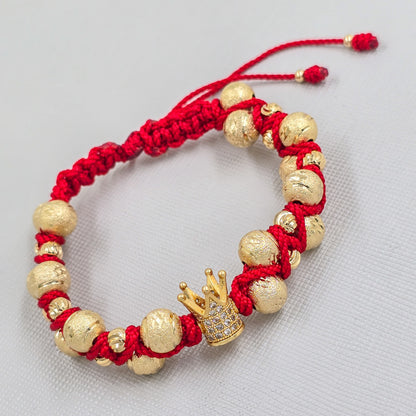 Brazalete Adulto Corona Oro Laminado 18k