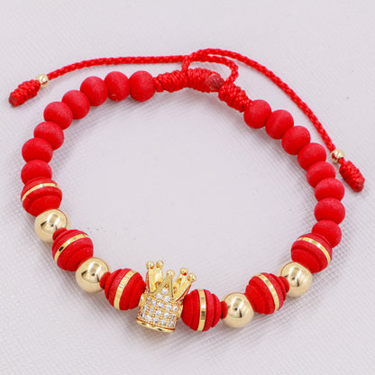Brazalete Corona Unisex Oro Laminado 18k