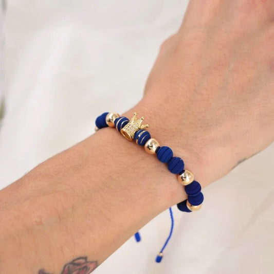 Brazalete Corona Rey Oro Laminado 18k