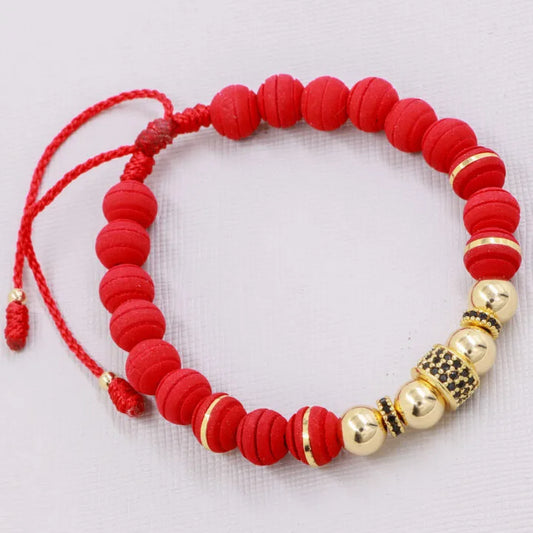 Brazalete Rondeles Circonia En Oro Laminado 18K