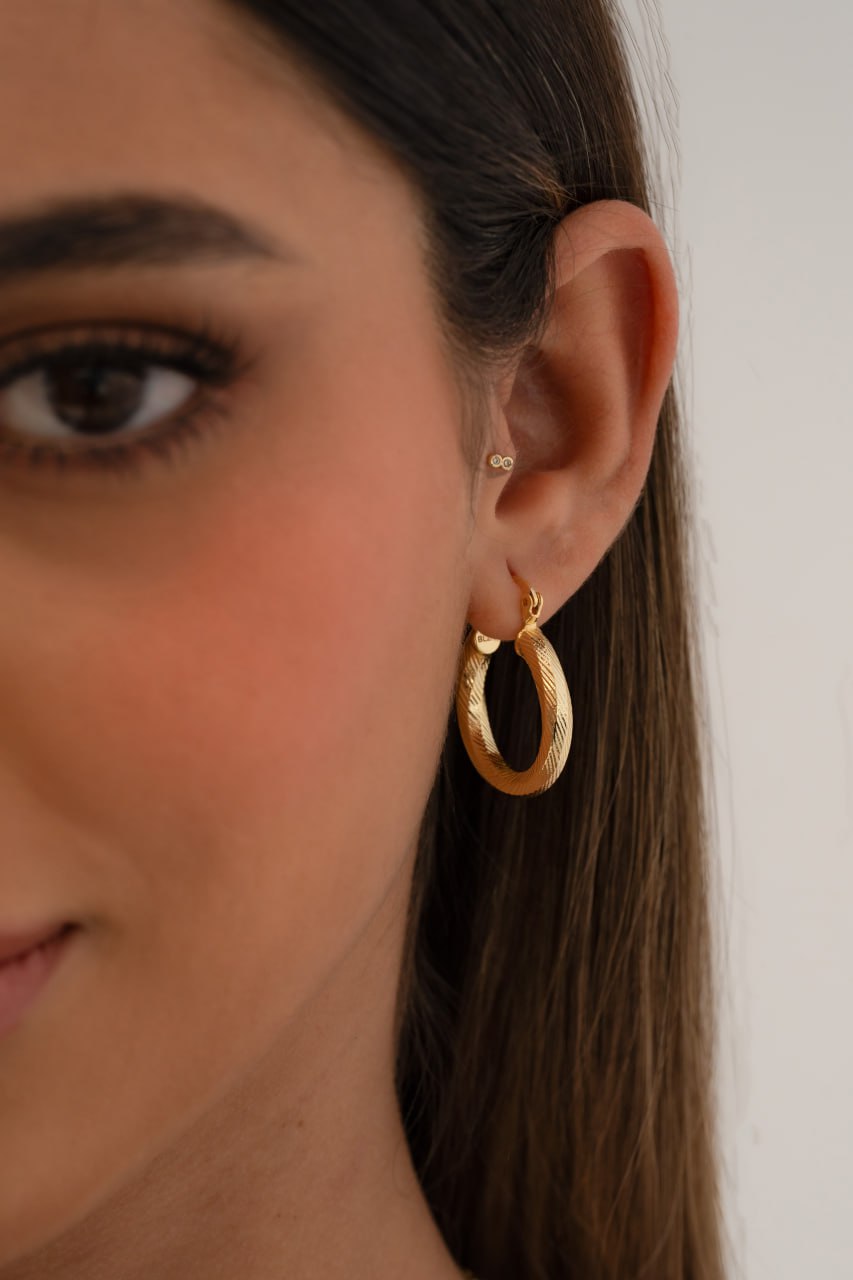 Aros Candonga For Love Oro laminado 18k