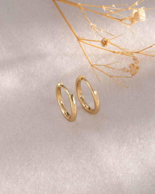 Aros Candonga Boldy Pequeños Oro laminado 18k