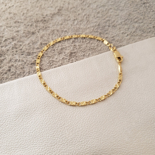 Pulsera Destellos Oro Laminado 18k