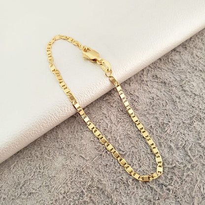 Pulsera Escalera Oro Laminado 18k