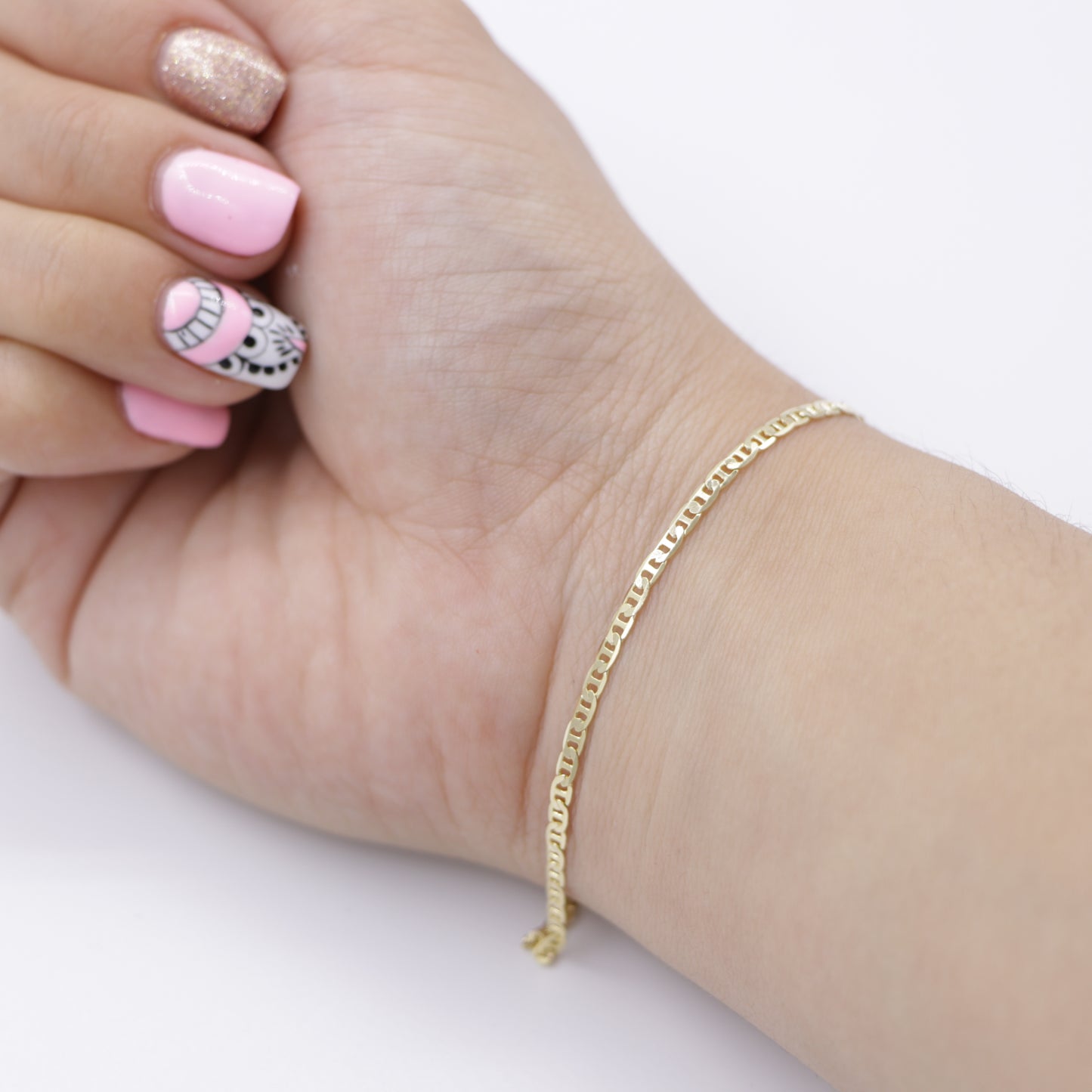 Pulsera Escalera Oro Laminado 18k