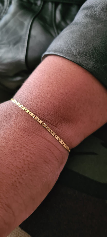 Pulsera Escalera Oro Laminado 18k