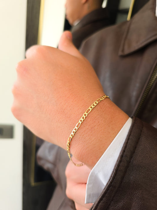 Pulsera Tejido Cartier Semi-Delgada Oro Laminado 18k