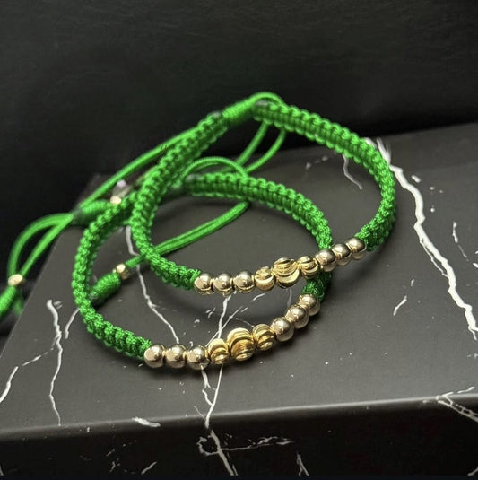 Brazalete Fortuna Compartida En Oro Laminado 18K