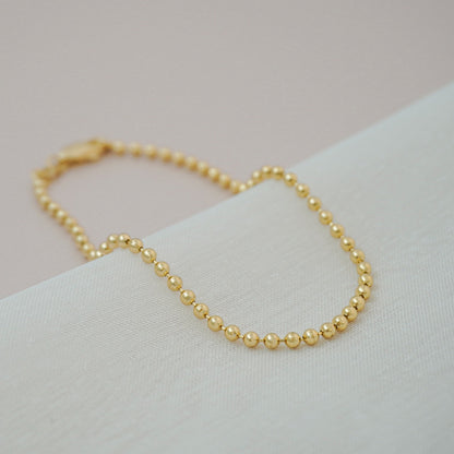 Pulsera Tejido Militar Mediano Oro Laminado 18k