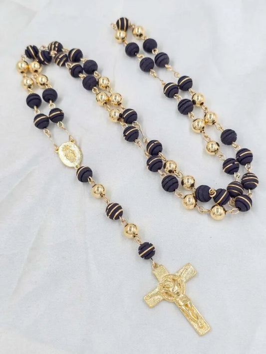 Rosario En Oro Laminado 18K