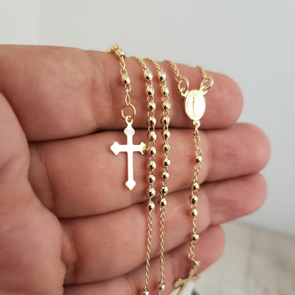 Rosario Niño/Dama Oro Laminado 18k