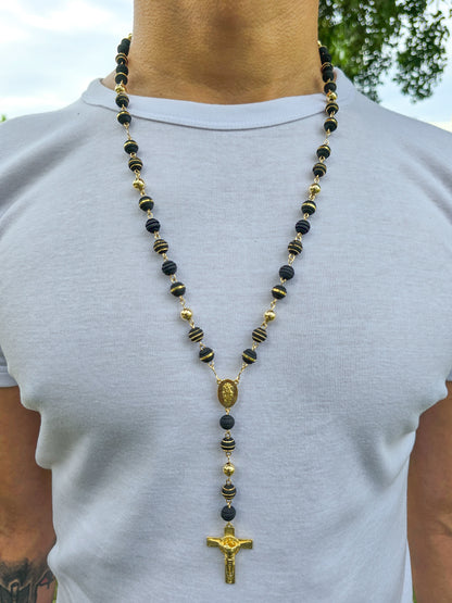 Rosario En Oro Laminado 18K